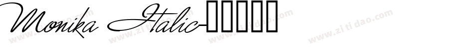 Monika Italic字体转换